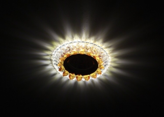 Светильник точечный встраиваемый под лампу DK LD19 MR16 50Вт GU5.3 оранжевый с подсветкой | Б0028091 | ЭРА