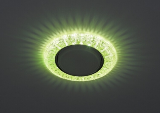 Светильник точечный встраиваемый под лампу DK LD22 15Вт GX53 желтый с подсветкой | Б0029626 | ЭРА