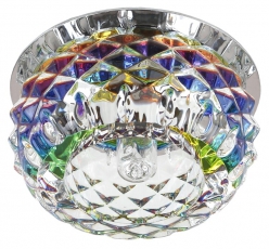 Светильник точечный декоративный DK 56 CH/MIX хруст. плафон 