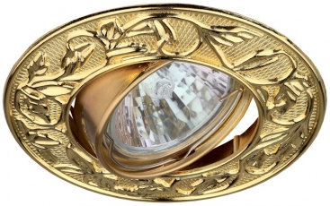 Светильник встраиваемый литой под лампу KL11A GD поворотный 