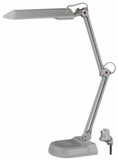 Светильник настольный на основании/струбцина NL-202 11Вт ЛЛ G23 серый с лампой | C0041461 | ЭРА