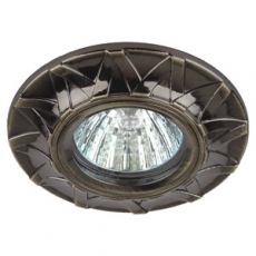 Светильник светодиодный встраиваемый KL68 SB литой MR1612V/220V 50W бронза | Б0021530 | ЭРА