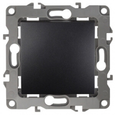 Выключатель 12-1001-05 10АХ-250В, без м.лапок, антрацит (10/100/2500) |Б0014631 | ЭРА