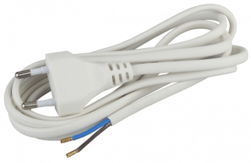 Шнур для бра BR1(W) 2x0.75мм2 1,8м без выкл белый (20/100/2400) |Б0026323 | ЭРА