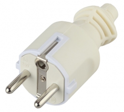 Вилка V4(W) c/з 16A прямой ввод белая (10/200/6000) |Б0019188 | ЭРА