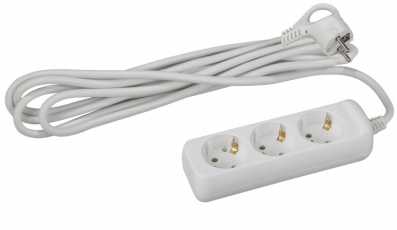 Удлинитель U-3e-1,5m c заземл., 3х0,75мм2, 3гн, 1,5м (10/700) |Б0019224 | ЭРА