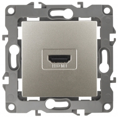 Розетка HDMI 12-3114-15 , перламутр (10/100/3200) |Б0027490 | ЭРА
