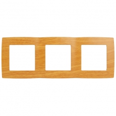 Рамка на 3 поста 12-5003-07 , ольха (15/150/2400) |Б0014767 | ЭРА