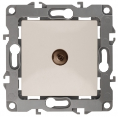 Розетка TV 12-3101-02 одиночная, слоновая кость (10/100/2500) |Б0014706 | ЭРА