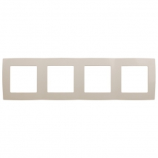 Рамка на 4 поста 12-5004-02 , слоновая кость (10/100/2000) |Б0014772 | ЭРА