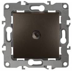 Розетка TV 12-3102-13 проходная, бронза (10/100/3200) |Б0027438 | ЭРА