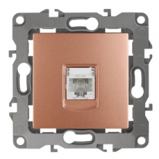 Розетка телефонная 12-3105-14 RJ11, медь (10/100/2500) |Б0019344 | ЭРА