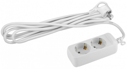 Удлинитель UX-2e-5m c заземл, 3х0,75мм2, 2гн, 5м (20/600) |Б0023154 | ЭРА