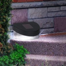 Cветильник садовый декоративный SL-PL8-MNT1 на солнечной батарее, пластик, черный, 5,5 см | Б0018819 | ЭРА