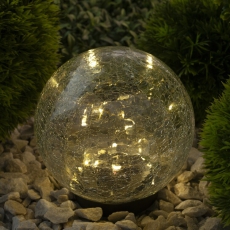 Cветильник садовый декоративный Шар на солнечной батарее, ERASF012-24 15 LED 15 cм | Б0044232 | ЭРА