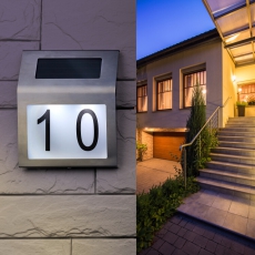 ERAFS048-09 Номер дома с подсветкой, на солнечной батарее, 2LED | Б0044249 | ЭРА