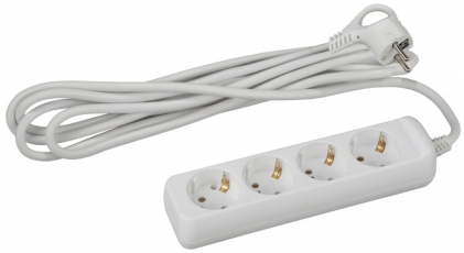 Удлинитель 4 гнезда 5м с/з U-4e-5m ПВС | Б0028375 | ЭРА