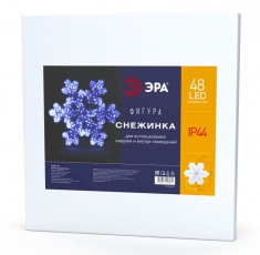 Фигура светодиодная Снежинка, ENIOF-05 , 220V, IP44 (6/72) | Б0041936 | ЭРА