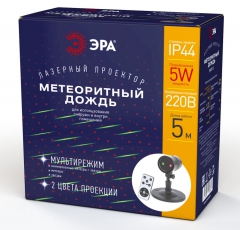 Проектор Laser Метеоритный дождь мультирежим 2 цвета, ENIOP-01 , 220V, IP44 (16/288) | Б0041642 | ЭРА