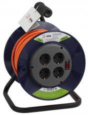 Удлинитель силовой ЭРА RPx-4es-3x1.5-20m на п. катушке c/з 4 гн 20м ПВС 3х1.5 | Б0046849 | ЭРА