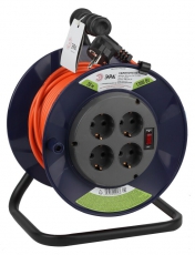 Удлинитель силовой ЭРА RPx-4es-3х0.75-20m на п. катушке c/з 4 гн 20м ПВС 3х0.75 | Б0046845 | ЭРА