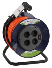 Удлинитель силовой ЭРА RPx-4s-2x1.0-30m на п. катушке б/з 4 гн 30м ПВС 2х1 | Б0046843 | ЭРА