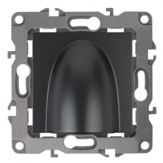 12-6003-12 ЭРА Вывод кабеля, Эра12, графит | Б0043156 | ЭРА