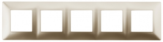 14-5005-04 ЭРА Рамка на 5 постов, Эра Elegance, шампань | Б0034408 | ЭРА