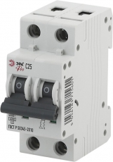 Выключатель автоматический двухполюсной NO-901-55 ВА47-63 2P 16А 6кА х-ка C | Б0036703 | ЭРА