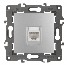 14-3107-03 ЭРА Розетка RJ45, IP20, алюминий | Б0034304 | ЭРА