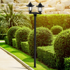 Светильник садово-парковый на солнечной батарее, ERASV01-01 пластик, черный, 150 см (12/96) | Б0049551 | ЭРА