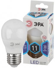 Лампа светодиодная LED 11Вт Е27 4000К smd P45-11w-840-E27 | Б0032989 | ЭРА