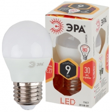 Лампа светодиодная LED P45-9W-827-E27 | Б0029043 | ЭРА