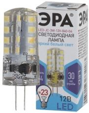 Лампа светодиодная LED-JC-3W-12V-840-G4 | Б0033194 | ЭРА