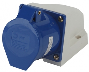 Розетка стационарная наружная 123 2Р+РЕ 32А 220В IP44 | Б0032877 | ЭРА