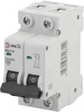 Выключатель автоматический двуххполюсной NO-902-111 ВА47-29 2P 20А 4,5кА х-ка C ЭРА | Б0031933 | ЭРА