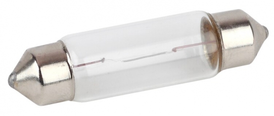 Лампа автомобильная галогенная C5W 12V SV8.5 (лампа для освещения салона, номерного знака) | Б0036802 | ЭРА