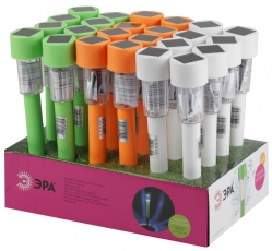 Cветильник садовый декоративный SL-PL30-CLR на солнечной батарее, пластик, цветной, 32 см | Б0032593 | ЭРА