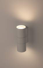 Декоративная подсветка WL28 WH 2*GU10 MAX35W IP54 белый | Б0034632 | ЭРА