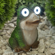 Cветильник садовый декоративный SL-RSN15-FROG-S на солнечной батарее, полистоун, цветной, 14,5 см | Б0032581 | ЭРА