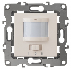 12-4103-02 Электроустановка ЭРА Датчик движения 2-проводной, 180-240В, 200Вт, IP20, Эра12, слоновая кость | Б0031252 | ЭРА