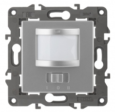 14-4103-03 Электроустановка ЭРА Датчик движения 2-проводной, 180-240В, 200Вт, IP20, Эра Elegance, алюминий | Б0034354 | ЭРА