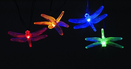 Садовая гирлянда ERASF22-16 Стрекоза на солнечной батарее 5,8 м | Б0053365 | ЭРА