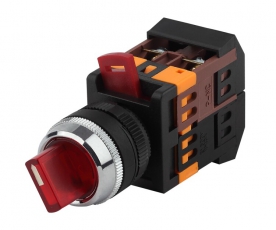 Переключатель АNС-22-2 2 полож.крас.неон/240В I-O 1з+1р (10/400/3200) | Б0045680 | ЭРА