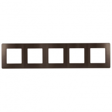 Рамка для розеток и выключателей серия 12 12-5105-13 на 5 постов, сатин, бронза | Б0052546 | ЭРА