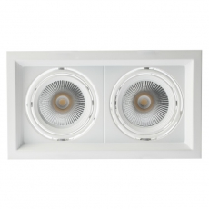 Светильник светодиодный карданный встраиваемый SKD-12-36-40K-W20 2х20Вт 4000K 3600Лм 270х150х110 | Б0049788 | ЭРА