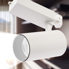 Светильник светодиодный трековый трёхфазный SТR-30-36-30K-W40 узкий луч 3000K белый | Б0049774 | ЭРА