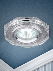 Светильник точечный встраиваемый под лампу DK5 50Вт MR16 зеркальный/хром | C0045759 | ЭРА