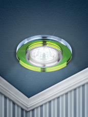 Светильник точечный встраиваемый под лампу DK7 50Вт MR16 хром/мультиколор | C0043737 | ЭРА