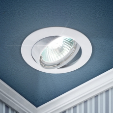 Светильник точечный встраиваемый под лампу KL1A 50Вт MR16 белый литой | C0043658 | ЭРА